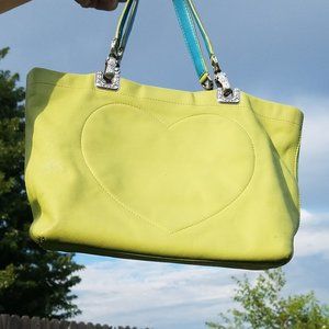 Brighton Green Heart Reversible Bag